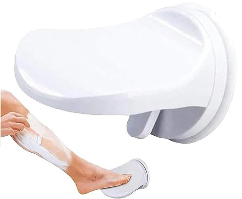 Shower Foot Stool Shower Bathtub Foot Rest for Shaving Legs, Reusable Suction Cup Shower Leg Shaving Rest for Inside Shower, Foot Stand for Elder Pregnant Women & Back Pain Sufferers