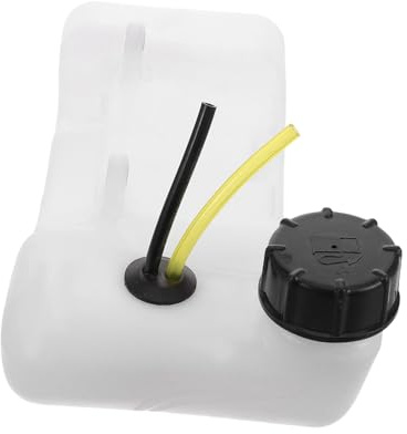 Abaodam Petit réservoir d'essence universel pour tondeuse à gazon, réservoir d'huile en plastique avec tuyau, facile à utiliser et à remplacer pour différents terrains et scénarios d'utilisation