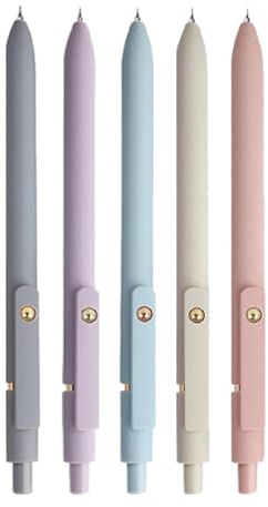 Generisch Gelstifte - Exklusiv-Serie Stifte | Schnelltrocknend 5er Set für Schule, Journaling & Notizen