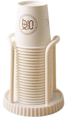 Soporte multifuncional para tazas de papel de cocina, recogedor de tazas desechables de escritorio, estante de almacenamiento de tazas de café para el hogar