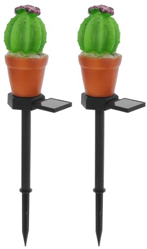 CIYODO 2 pezzi Lampade da Cactus Illuminazione Paesaggistica LED da Esterno per Patio Vialetti Design Realistico e Resistente