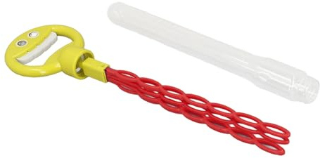 SPYMINNPOO Varitas de Burbujas a Granel, de Plástico con Diseño a Prueba de Fugas de 32 Agujeros, Alegre Juguete para Niños Al Aire para Jardines, Parques y Fiestas de Cumpleaños (Yellow)