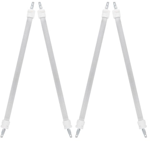 Kisangel Lot de 4 Tubes Chauffants en Quartz 27 Cm pour Chauffage Infrarouge, Éléments Chauffants de Remplacement pour Radiateurs D’appoint, Serpentins pour Poêle Électrique, Accessoires