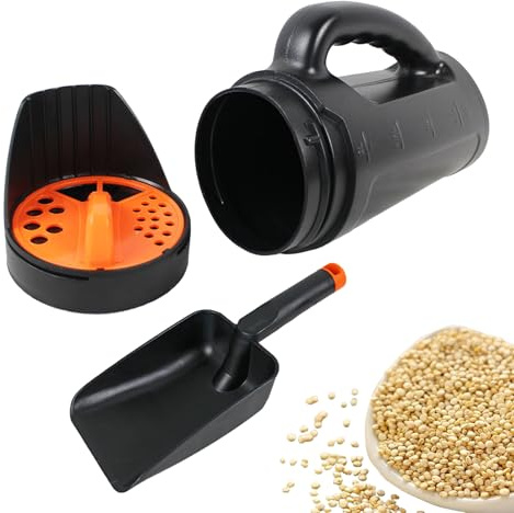 Spandiconcime portatile, compatto e comodo, in polipropilene, per fertilizzante da giardino, strumento ergonomico per fertilizzante, multiuso, per casa, cortile, fattoria, cortile, sale e ghiaccio