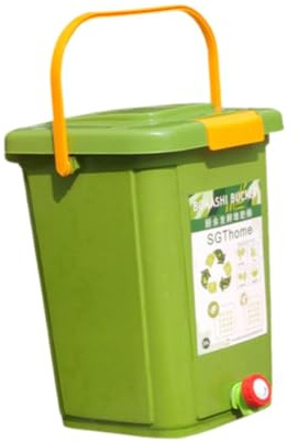 CYDZSRA Composteur 20L, bac à Compost pour déchets de Cuisine, Seau à Compost Efficace, fût de Fermentation, Poubelle Cuisine Facile Nettoyer, boîte séparation pour déchets secs et humides