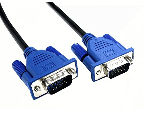 HOTRON High Quality Male to Male 15-Pin S-VGA/VGA Cable for monitor Projector LCD | PC Laptop to TFT Monitor LCD TV Lead