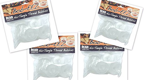 Beadsmith Bob-EEZ Garnspulen, kein Verheddern, 32 Stück, für Kumihimo, Makramee, Fliegenbinden, Kettenaufbewahrung und mehr