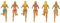 npw-usa Water into Wine, Cocktail-Markierer (Set von 6) Bosom Buddies