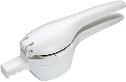 KitchenCraft Kartoffelpresse mit 2 Edelstahlklingen, Kunststoff, in Geschenkbox, Weiß, 36 cm x 10 cm x 10cm