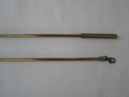 Various Burnished Antique Brass Curtain Draw Rods/Pulls 75cm