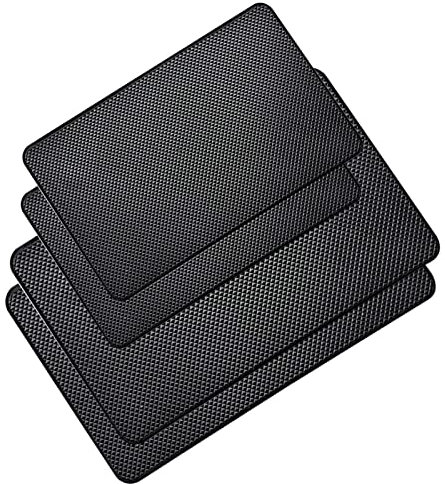 Tappetino Antiscivolo per Cruscotto Auto,ZUZER 4pcs Tappetino Auto Cruscotto Tappetino Antiscivolo per Telefoni Cellulari Chiavi