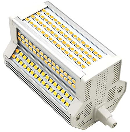 QLEE R7S LED Bulb 50W Warm Light Dimmable 3000k Double Ended J118 J Type 118mm 4.64 LED Floodlight 5000LM Equivalent 500W Halogen Floor Standing Lamp 200 Degree Indoor and Outdoor (3000k)