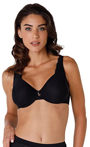 Lovable Reggiseno Riducente e Modellante, Taglie Forti con Ferretto in Microfibra e Pizzo - Comfort e Sostegno - Celebrity Minimizer Donna
