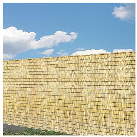 EFLAL Schilf Sichtschutz Zaun Balkon,Schilfrohrmatte,Bambus Sichtschutz,Schilfmatten,ichtschutz für Den Garten,für Balkonumrandung,Pool umrandungen,Balkonzaun,Angepasst (Size : H1.22xL8m/H4xL26ft)