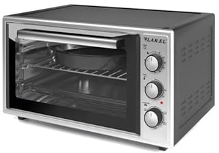 Forno Elettrico 35 Lt LAREL 1400 Watt Ventilato Grill Luce Timer In Dotazione 2 Teglie + 1 Griglia
