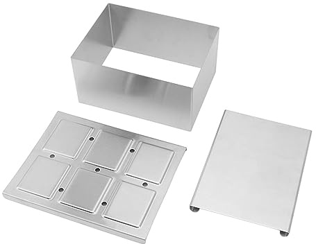 Tofu-Presser, Kompakte Multifunktionale Tofu-Maschine aus Edelstahl 304, Einfache Entformung für das Restaurant (L 190x190x300mm)