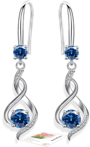 YOEE Ohrringe mit 5A Zirkonia Hängend Ohrringe mit Silber 925 Post für Damen Hängeohrringe Lange Ohrhänger Geschenk für Frauen Freundin Mama Mädchen