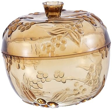 TOPBATHY 1pezzi Contenitore Ermetico Per Alimenti Plastica Trasparente Barattolo Per Snack e Caramelle Per Cucine e Soggiorni Design Elegante Capacità Versatile Per Cibi Secchi e Snack