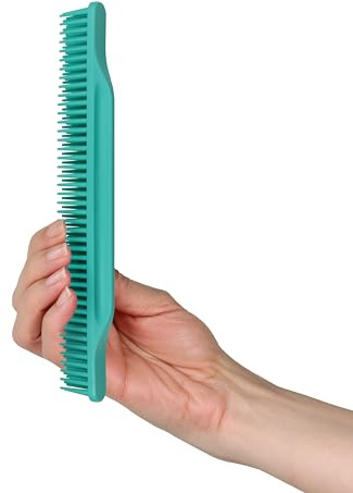 Allegro Combs #70 3-Row Detangling Comb, Wide Tooth Curl Defining Brush, Perfect for Women Curly Hair Stylists, Curl Defining Comb, Made In The USA, Mint