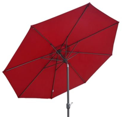 Parasol Balcon Parasol Plage Parasol Extérieur De Plage De Parasol De Patio De 8,8 Pieds/2,7 M Avec Manivelle Et Nervures Robustes, Imperméable Et Résistant À La Décoloration Parasol de Jardin Exterie