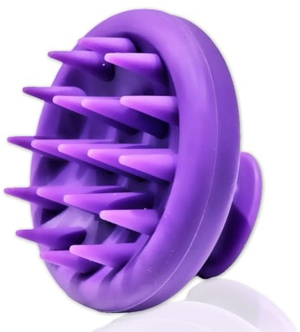 KMARKT, Kopfhaut Massagebürste, Kopfmassage Bürste, Silikon Duschbürste,Haarbürste nasses Haar,Shampoo Haarbürste,Scalp Massager,Scalp scrubber zur Stimulierung des Haarwachstums,Kopf massage, LILA