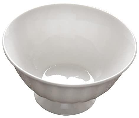 Amosfun Keramikreisschale Tiefe Suppenschüssel Mit Fuß Für Congee Instant-nudeln Dessert Haushalt Küchengerät Mikrowellengeeignet Spülmaschinenfest