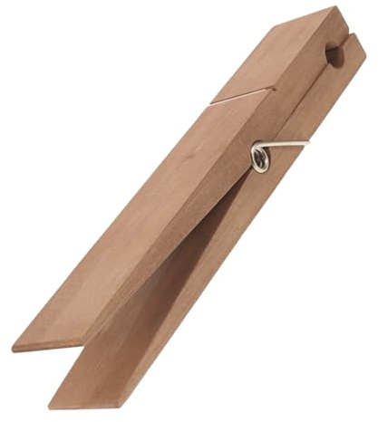 Zerodeko Pince À Linge Géante en Bois pour Travaux Manuels Porte-Serviettes Robuste Pince À Linge en Bois