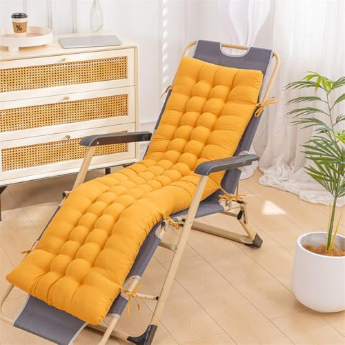 Lkw Ogechi 48x170 cm Auflage für Deckchair, Liegenauflage Dicker, Weich Bequem Gartenliege Auflage rutschfest, Sitzkissen Gartenstuhlauflage für Garten, Terrasse, Balkon, Büro