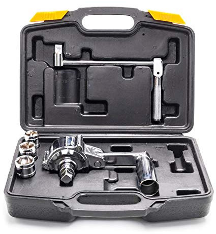 Set di chiavi dinamometriche per impieghi gravosi 800 Nm in acciaio Xing con custodia, include bussole da 17 mm, 19 mm, 21 mm, kit di strumenti per il risparmio di manodopera per meccanici