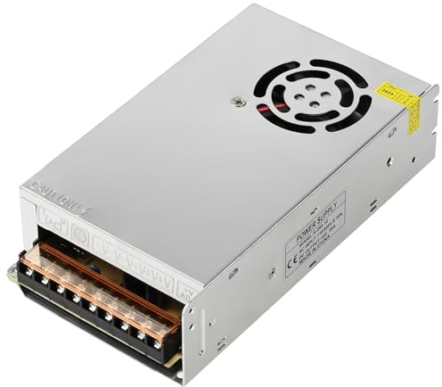 OFFCUP DC 12V 20A 240W Fuente de Alimentación Transformador, 110/220V CA a CC 12V Convertidor, 240W Fuente Alimentación para LDE lámpara Impresoras 3D Stereo y Más Dispositivo