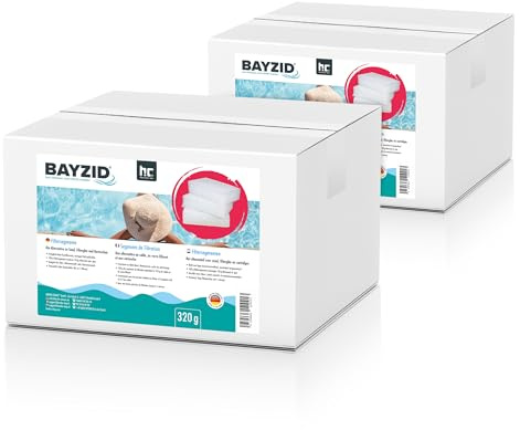 Höfer Chemie BAYZID® Pool 2 x 320g Filtersegmente | ersetzen 25kg Filtersand - Alternative für Filterglas & Kartuschen – Selbstreinigend