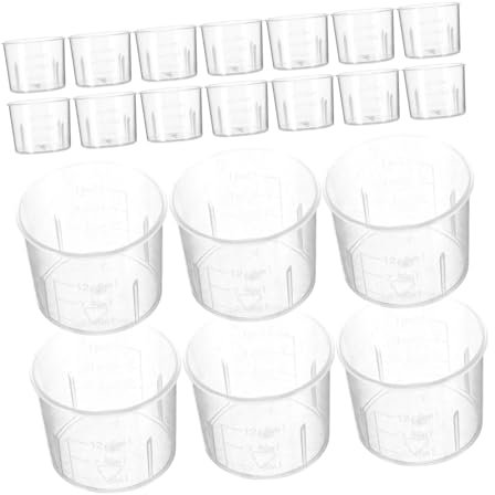 LIGIGWASH 100piezas Vasos Medidores Graduados Taza Medidora De Plástico Herramienta De Medición