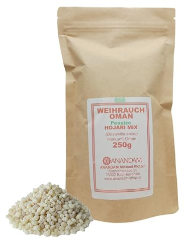 250g Oman Weihrauch zum Räuchern I Premium Boswellia Sacra Oman Räucherharz Mix – Royal, Superior & Amber Mix I Naturreiner Olibanum für Reinigung, Rituale & Meditation I