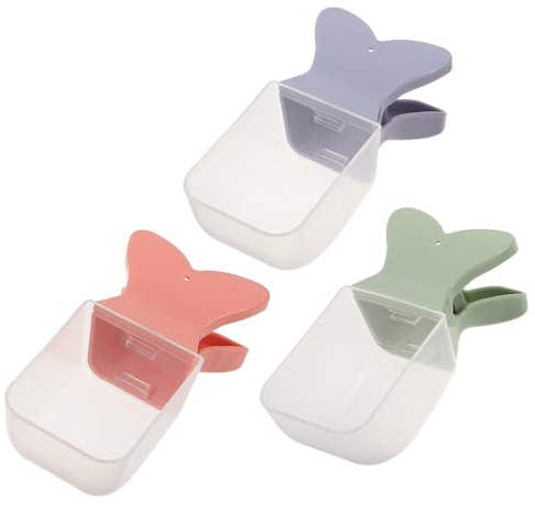 PENIKOKO 3 Pièces Cuillère Doseuse pour Nourriture Animaux Mesure Précise pour Chats Chiens et Petits Animaux Design Antidérapant et Portable Compatible Croquettes Sèches et Humides