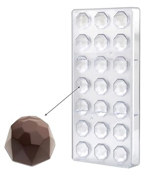 Guijinhao Chocolate Moulds Chocolate Moulds Polycarbonate, Candy Making Mold Chocolate Mould Plastic Chocolate Mold for Handmade Pastry DIY Baking Tools (C55-1)