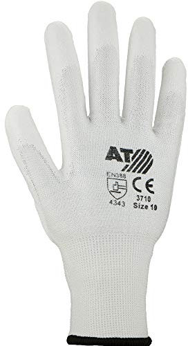 Asatex 3710 6 Klasse 3 Schnittschutzhandschuhe, weiß, 10