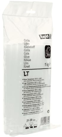 Rapid Lågtemperatur limstavar transparent universal, 1 kg limpinnar 190 mm längd, för limpistol 11 mm, 12 mm