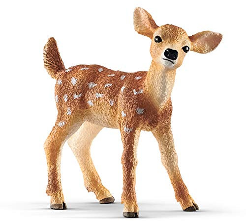 SCHLEICH WILD Life | Weißwedelkalb 14820 | detailgetreue Tierfiguren | Zoo Spielzeug | Geschenk für Jungen & Mädchen | Deko für Geburtstag oder Weihnachten | Spielfigur ab 3 Jahren | 5 x 2 x 5 cm