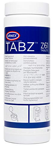 Urnex Tabz Z61 Coffee Equipment Cleaner Tablets - 120 Tablets - Phosphate-Free