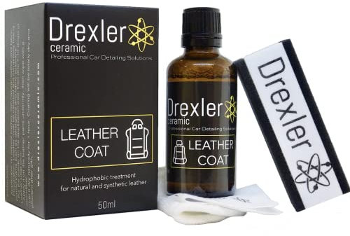 Drexler Ceramic Leather Coat – Kit da 50ml per Pelle e Tessuti, Protezione Professionale Idrofobica e Ceramica, Rivestimento Idrorepellente e Duraturo