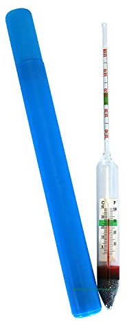 AQUARIUM-PLÜDERHAUSEN Aräometer mit Thermometer z. Messen der Salzdichte in Meerwasseraquarien
