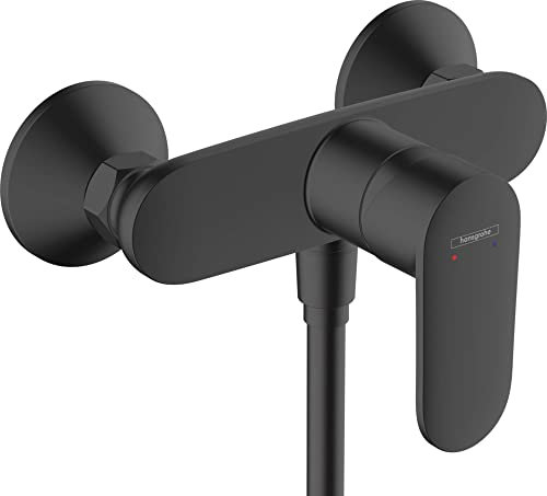 hansgrohe Vernis Blend - Duscharmatur Aufputz für 1 Verbraucher, Mischbatterie Dusche, Einhebelmischer, Mattschwarz, 71640670