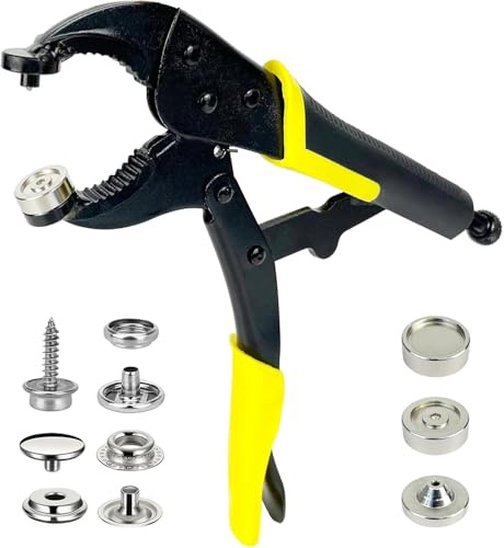 Pinza Per Bottoni Automatici, Bottoni a Pressione Metallo Con 20 15 Mm Bottoni Automatici (pornografico)