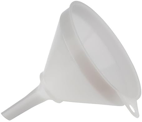 APS 30070 - Embudo con colador, diámetro de 17 cm, altura de 20 cm, paso de 17 mm de diámetro, plástico (PE), color blanco, fabricado en Alemania