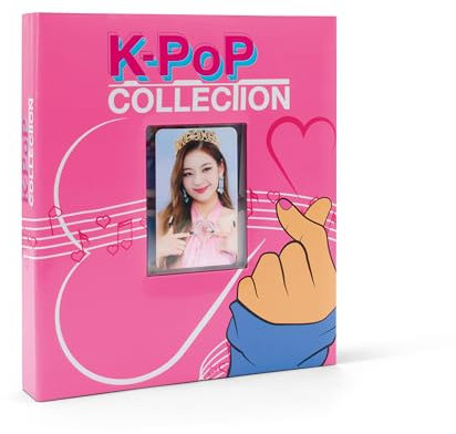Leuchtturm 368644 Album für 160 Photocards Sammelkarten - K-Pop - Inkl. 20 Hüllen - Mit Sichtfenster im Cover zur individuellen Bestückung - ohne Inhalt