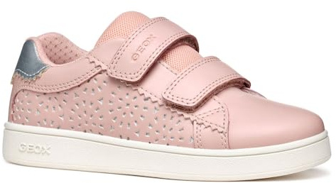 Geox J ECLYPER Girl A, Basket Fille, Lt Rose/Silver,