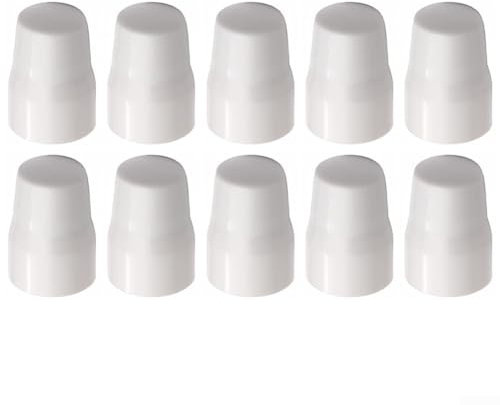 Honseadek Heizkörperventilkappe, ABS-Kunststoff, Weiße Push-Fit-Abdeckkappe, 4 Stück