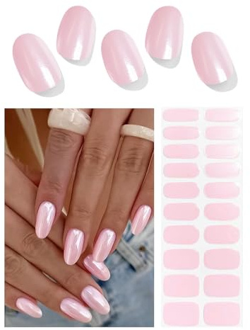 Wahrshei Nagelfolien | 20 Glazed Donut UV Gel Nagelfolie | Nagelfolie Selbstklebend | Gel Nail Stickers, Gellack Wraps für Nagel