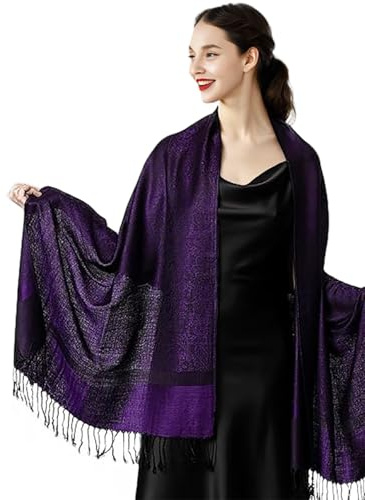 Shmily Girl Damen Pashmina Schal Stola für Frauen Schultertuch Eleganter Schal mit floralem Muster in vielen Farben