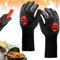 Yesmoyhe Gants de Barbecue, BBQ Gants, Résistant à la Chaleur 800°C Gants, Gants Barbecue Anti Chaleur, Gants de Cuisson, Gants Four Anti Chaleur, Gants de Grill, pour BBQ, Cuisson au Four, Cheminée